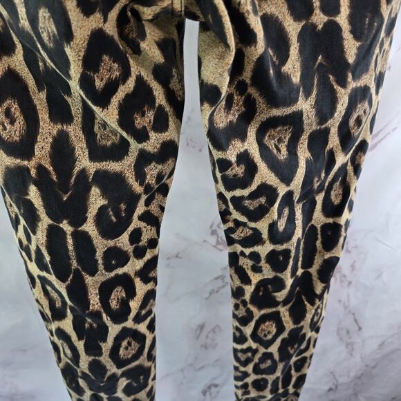 Tripp NYC Pants Womens 7 Leopard Cheetah Skinny Y2K Daang Goodman Goth Scene - Picture 7 of 12